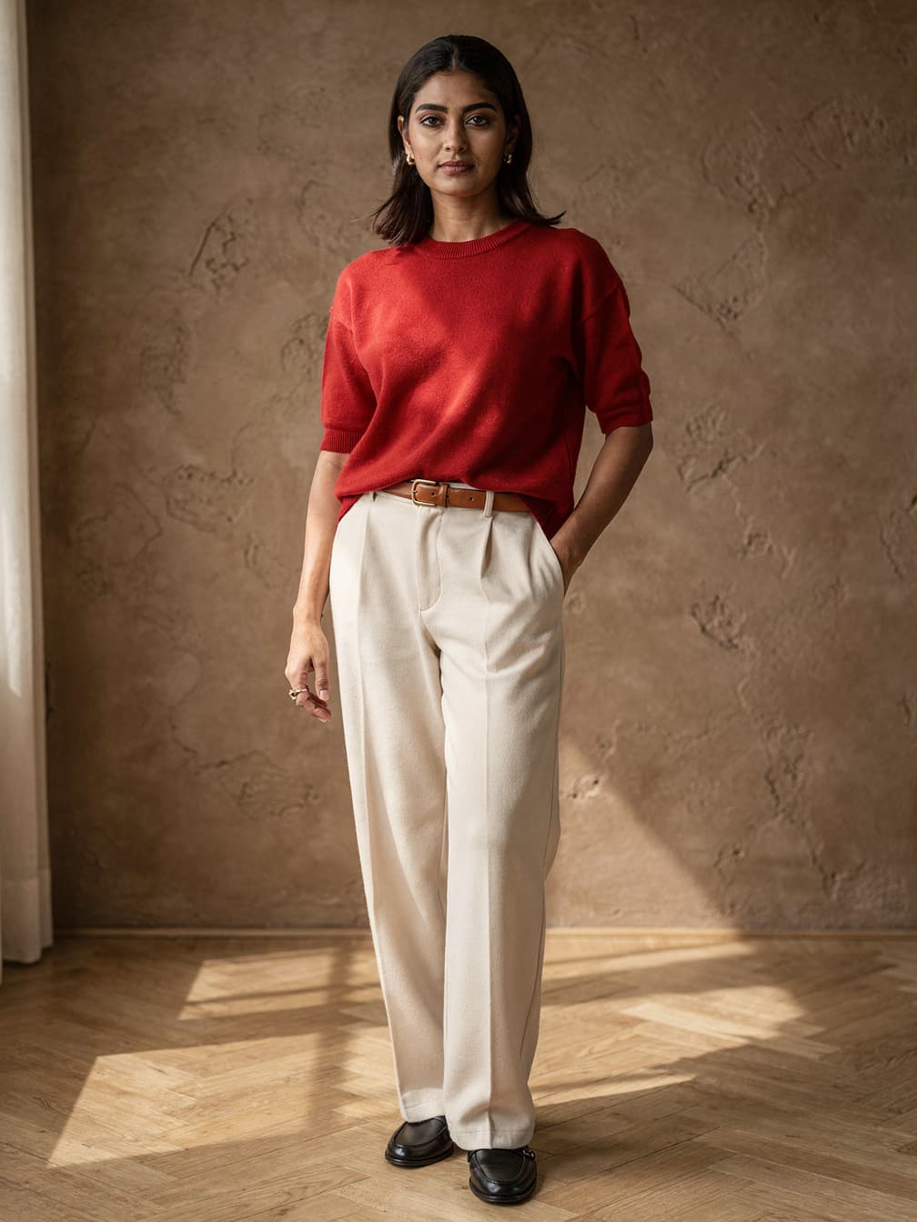 Pull fin Lucie – Rouge