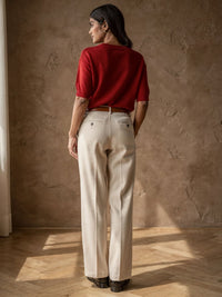 Pull fin Lucie – Rouge