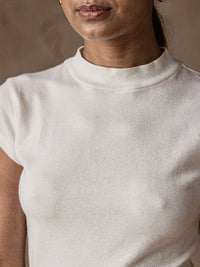 Col roulé Madeleine – Blanc