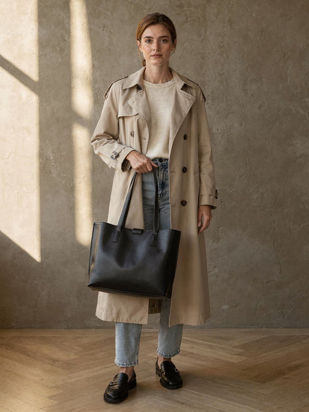 Sac souple Marguerite – Noir