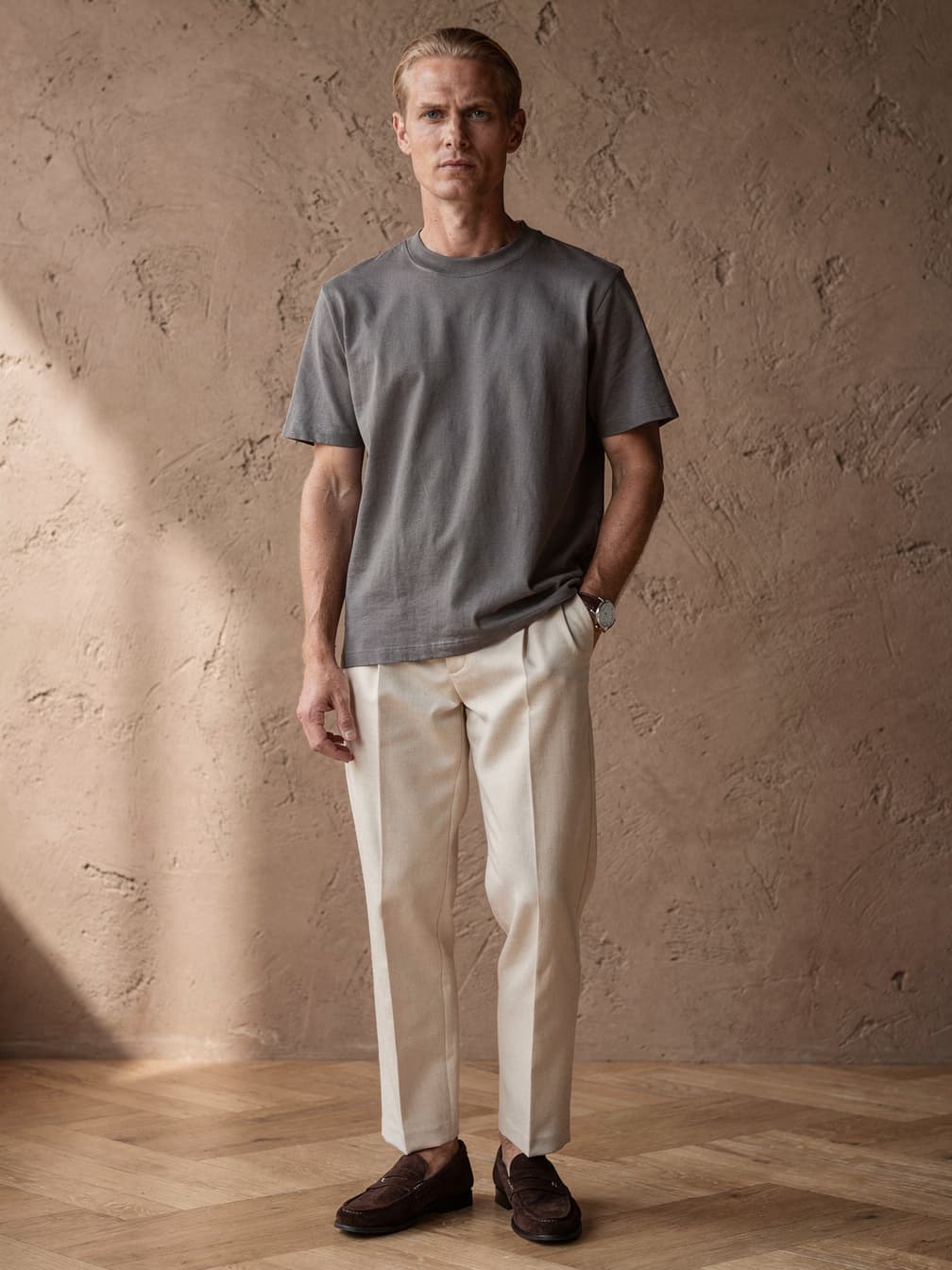 T-shirt très épais Marius – Gris