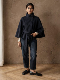 Manteau court Mathilde – Marine