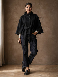 Manteau court Mathilde – Noir