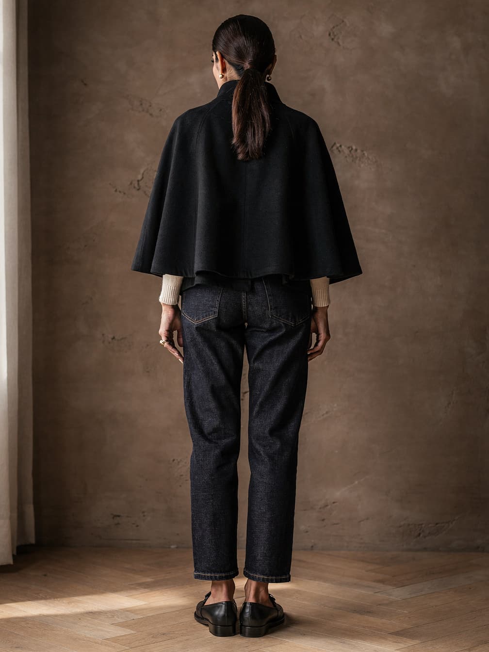 Manteau court Mathilde – Noir