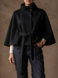 Manteau court Mathilde – Noir