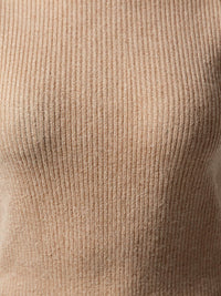 Pull col montant Noémie – Beige