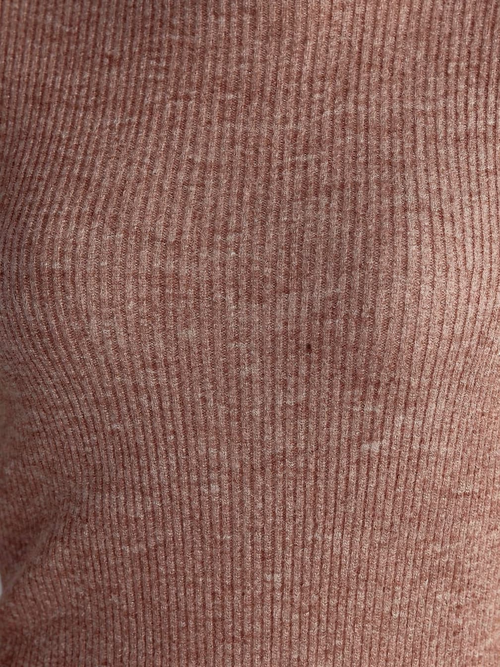 Pull col montant Noémie – Maron clair