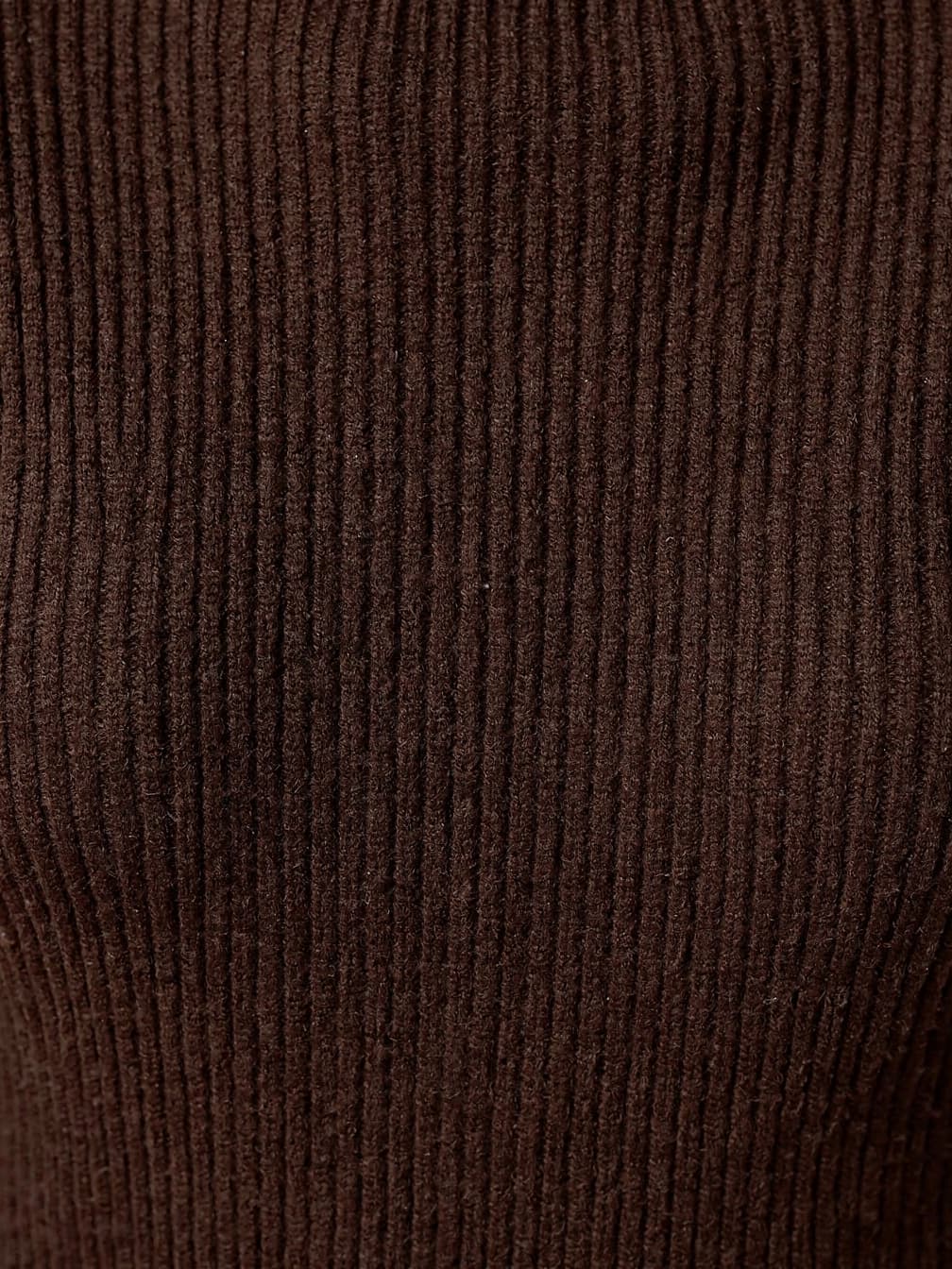 Pull col montant Noémie – Maron foncé