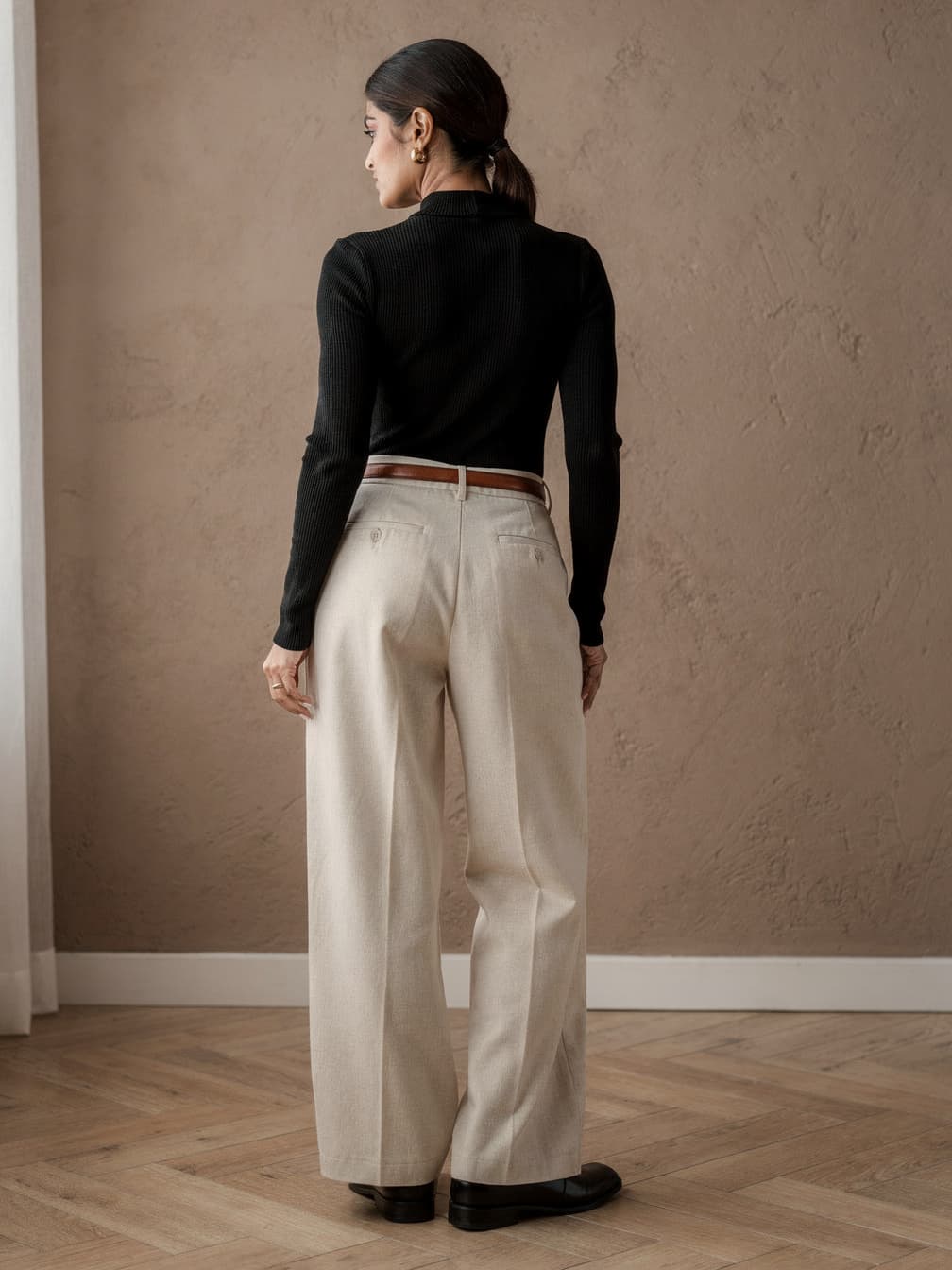 Pull col montant Noémie – Noir