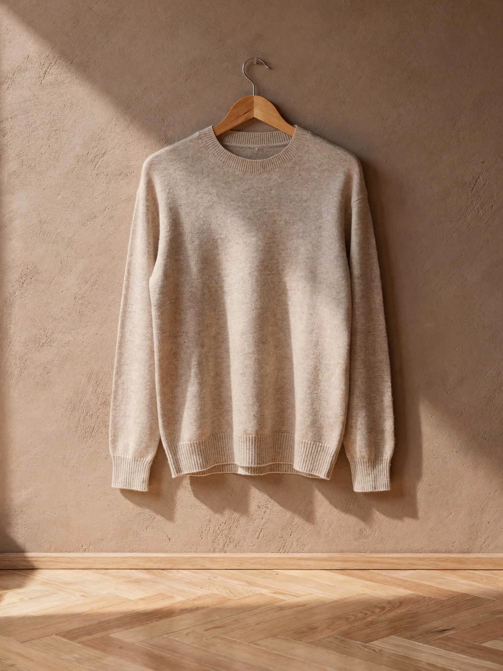 Pull col rond Octave – Beige