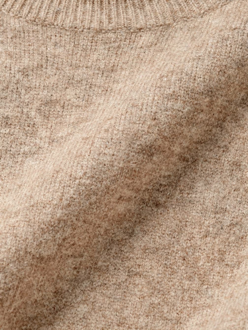 Pull col rond Octave – Beige