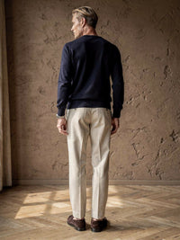 Pull col rond Octave – Marine