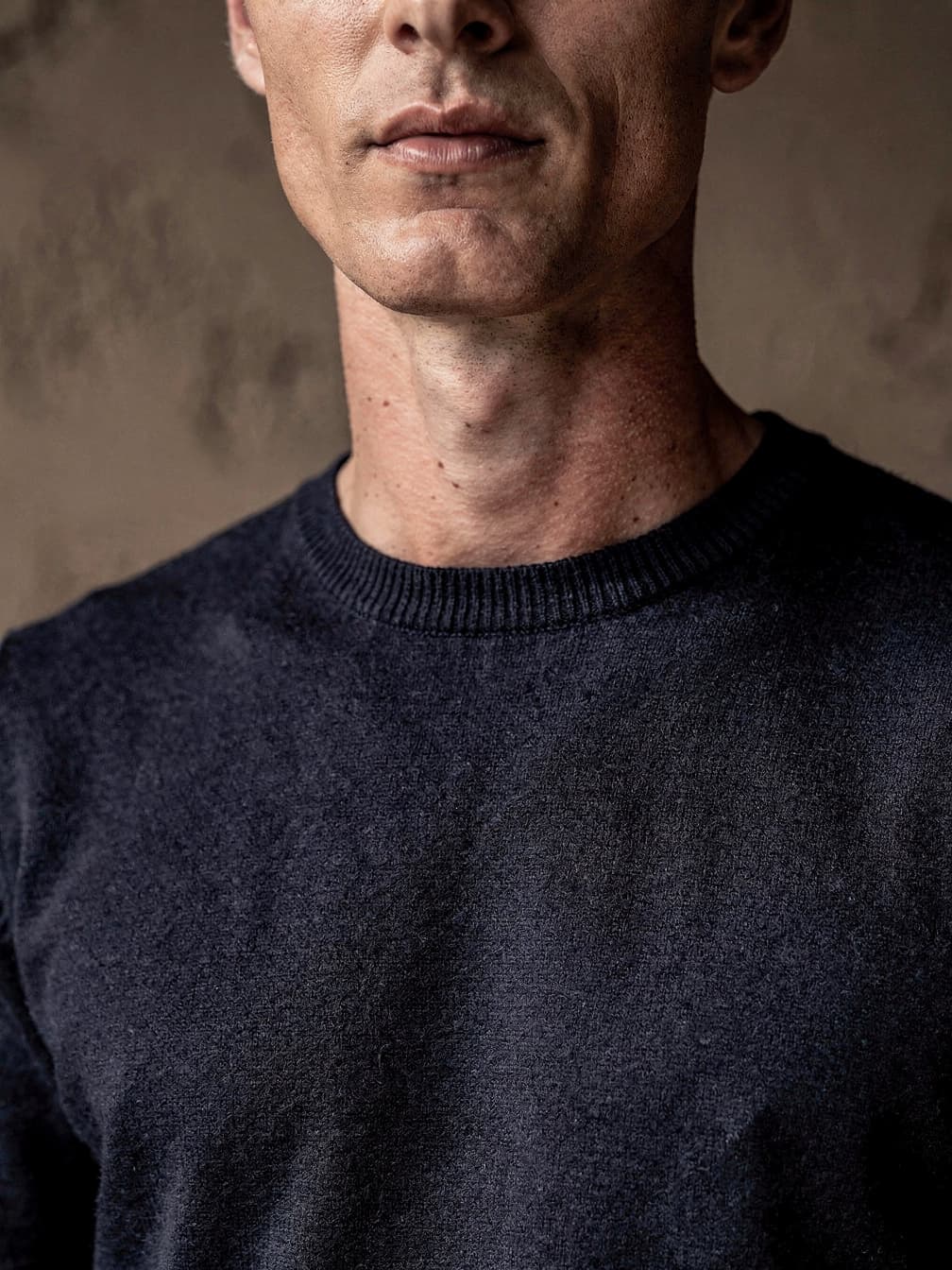 Pull col rond Octave – Marine