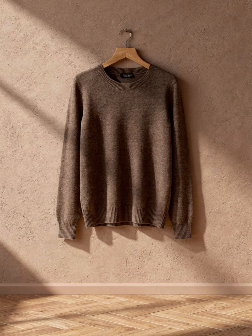 Pull col rond Octave – Marron