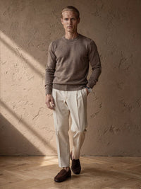 Pull col rond Octave – Marron