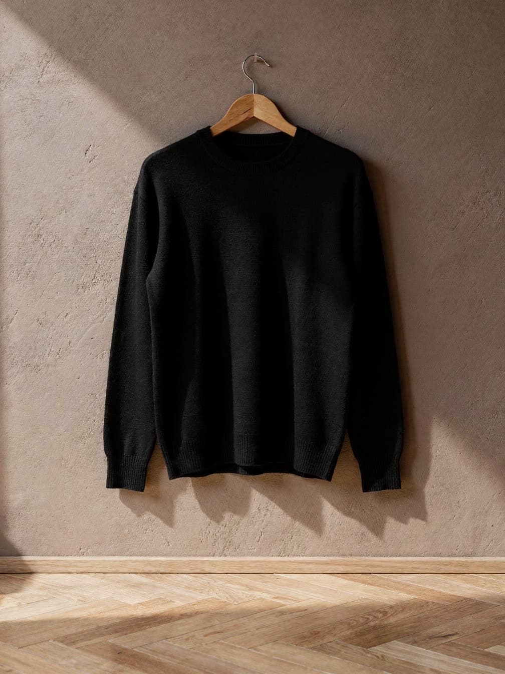 Pull col rond Octave – Noir