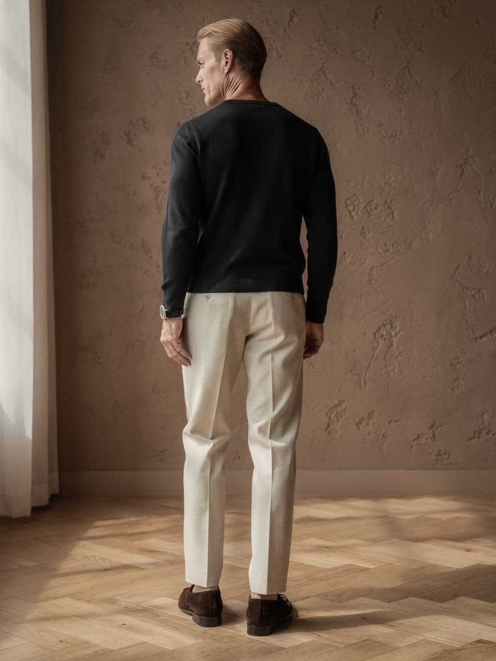 Pull col rond Octave – Noir