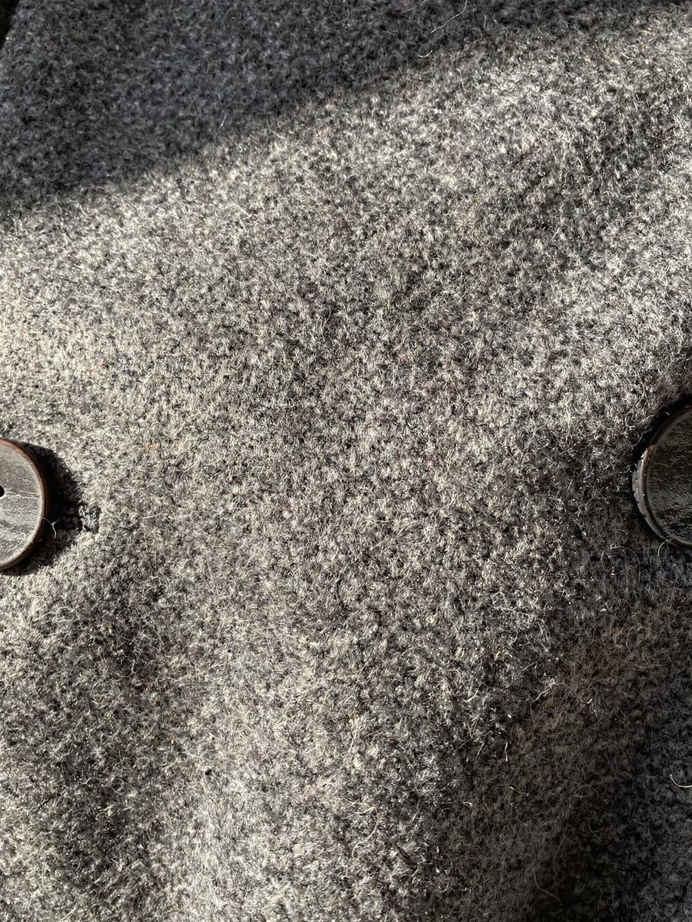 Manteau court croisé Odile – Gris