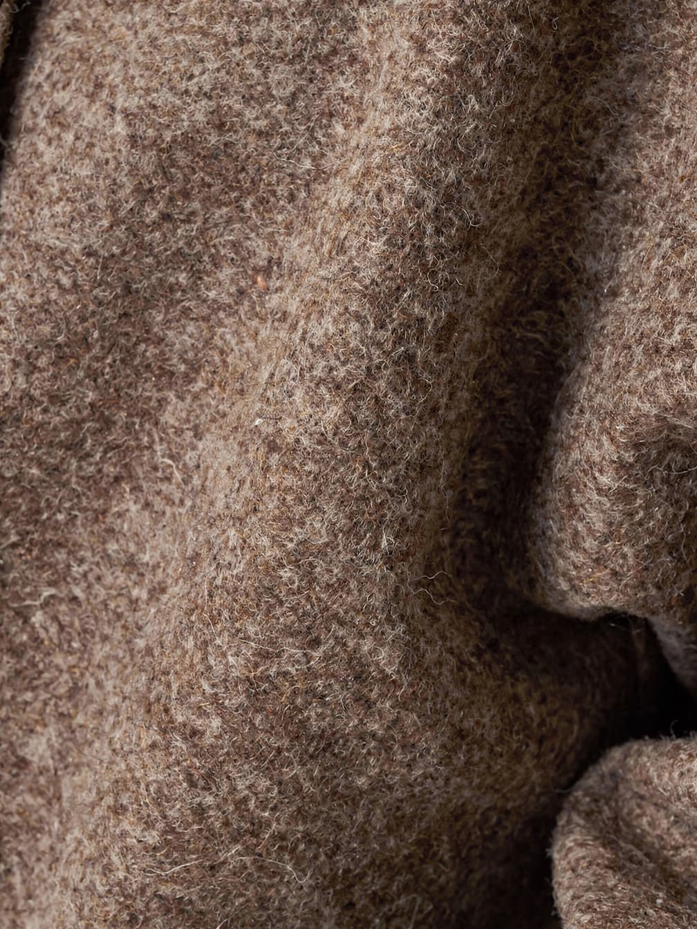 Manteau court croisé Odile – Marron