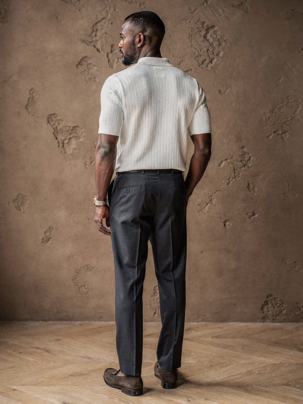 Polo en maille Paul – Blanc
