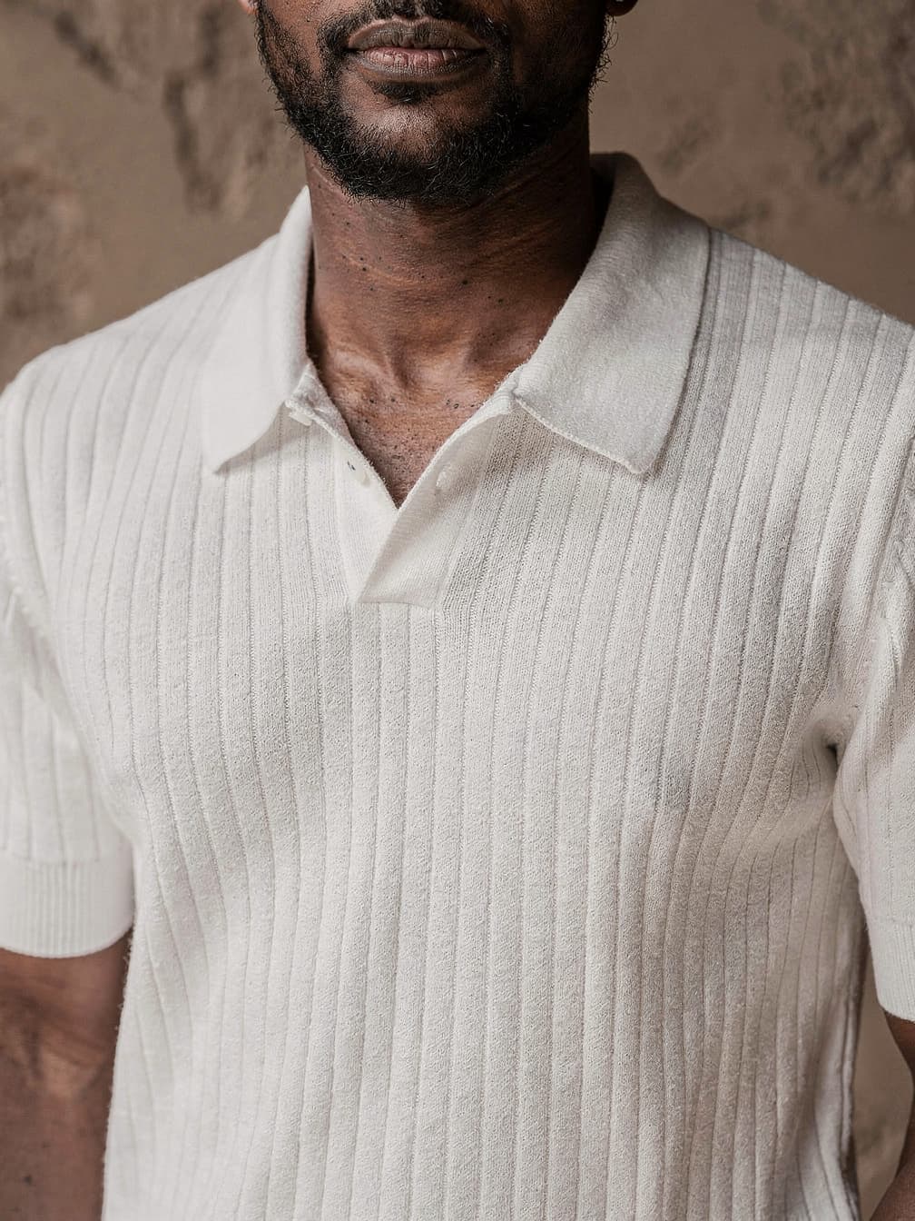 Polo en maille Paul – Blanc