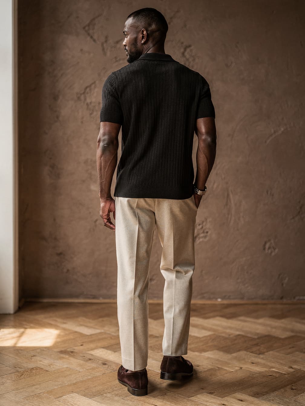 Polo en maille Paul – Noir