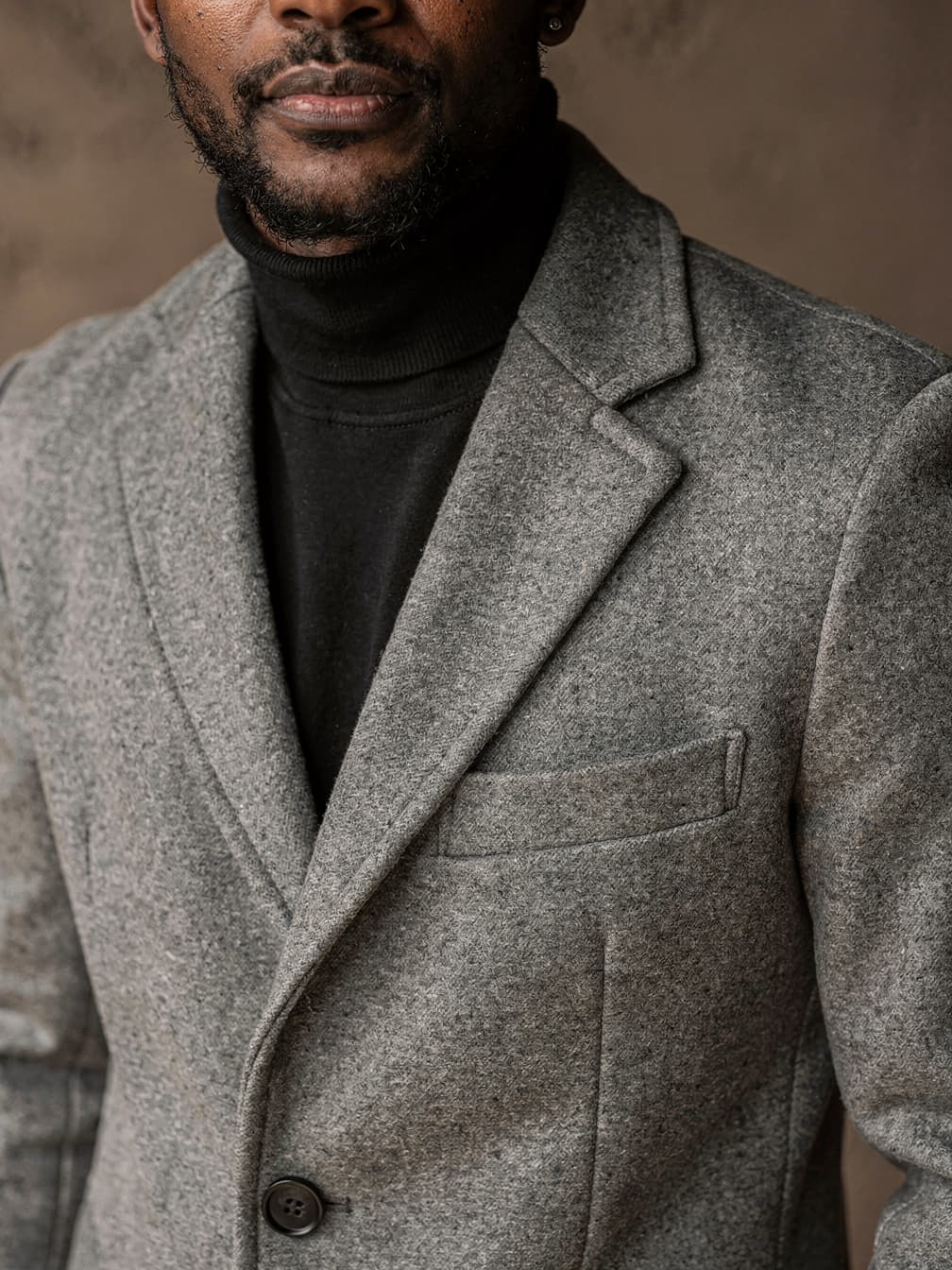 Manteau long Philippe – Gris