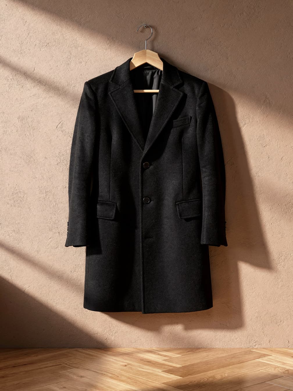 Manteau long Philippe – Noir