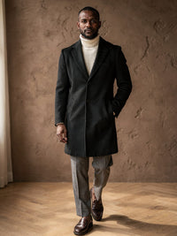 Manteau long Philippe – Noir