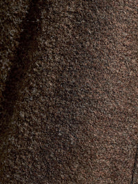 Manteau court croisé Philippine – Maron foncé