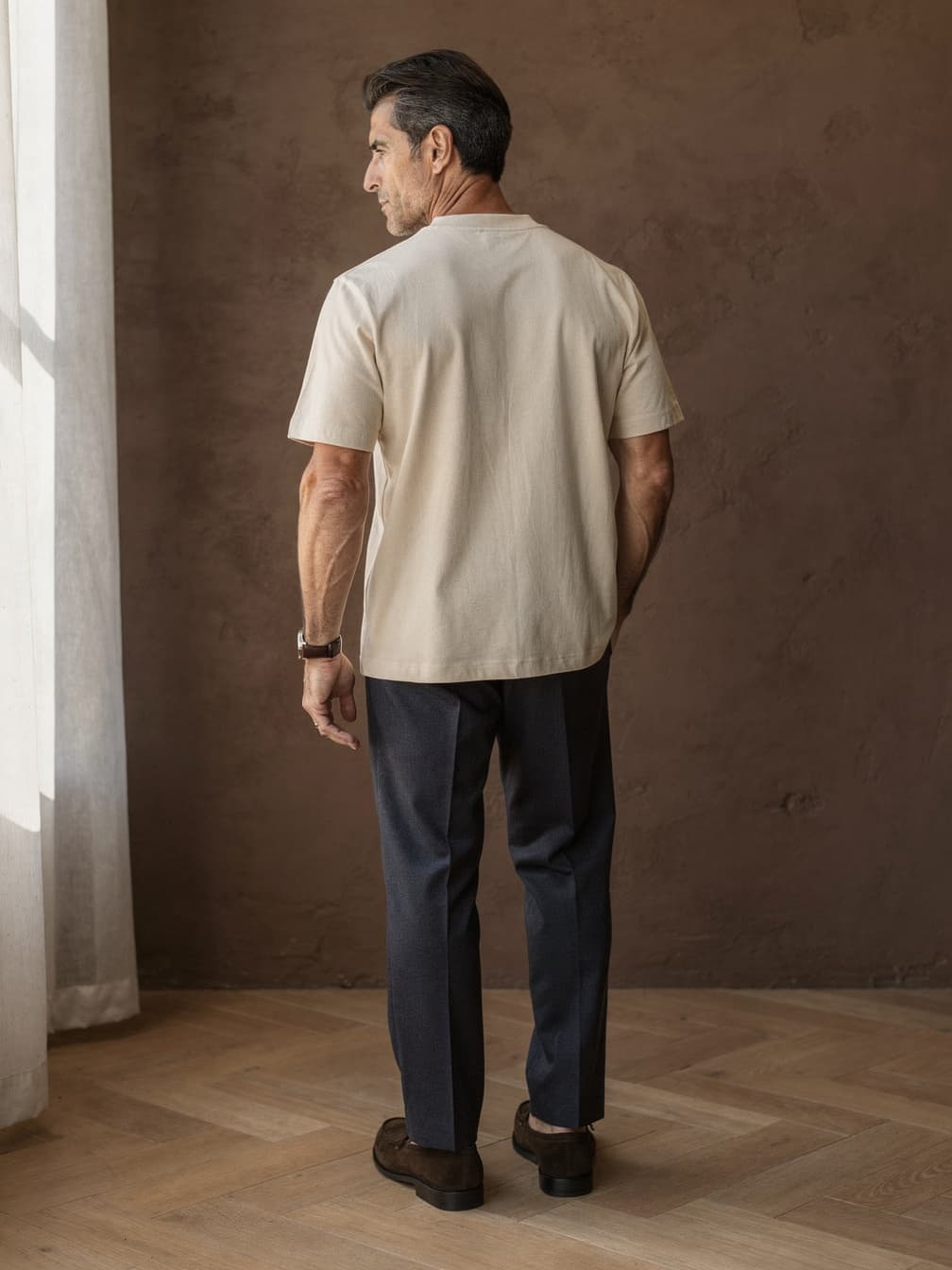 T-shirt épais Pierre – Beige