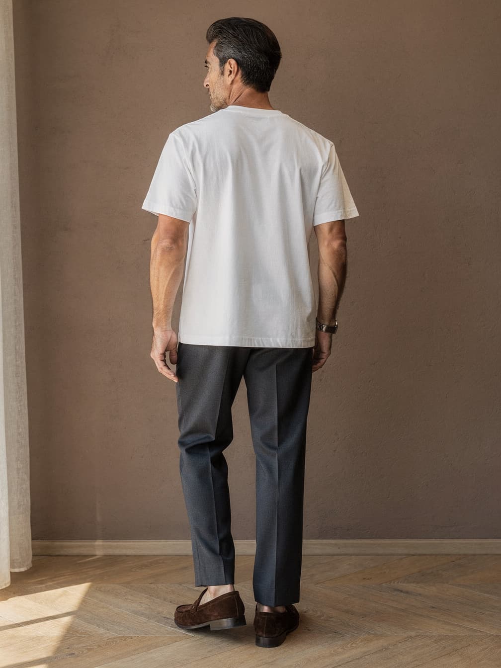 T-shirt épais Pierre – Blanc