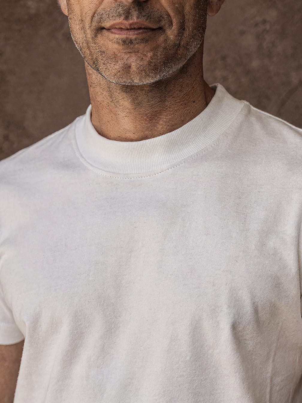 T-shirt épais Pierre – Blanc