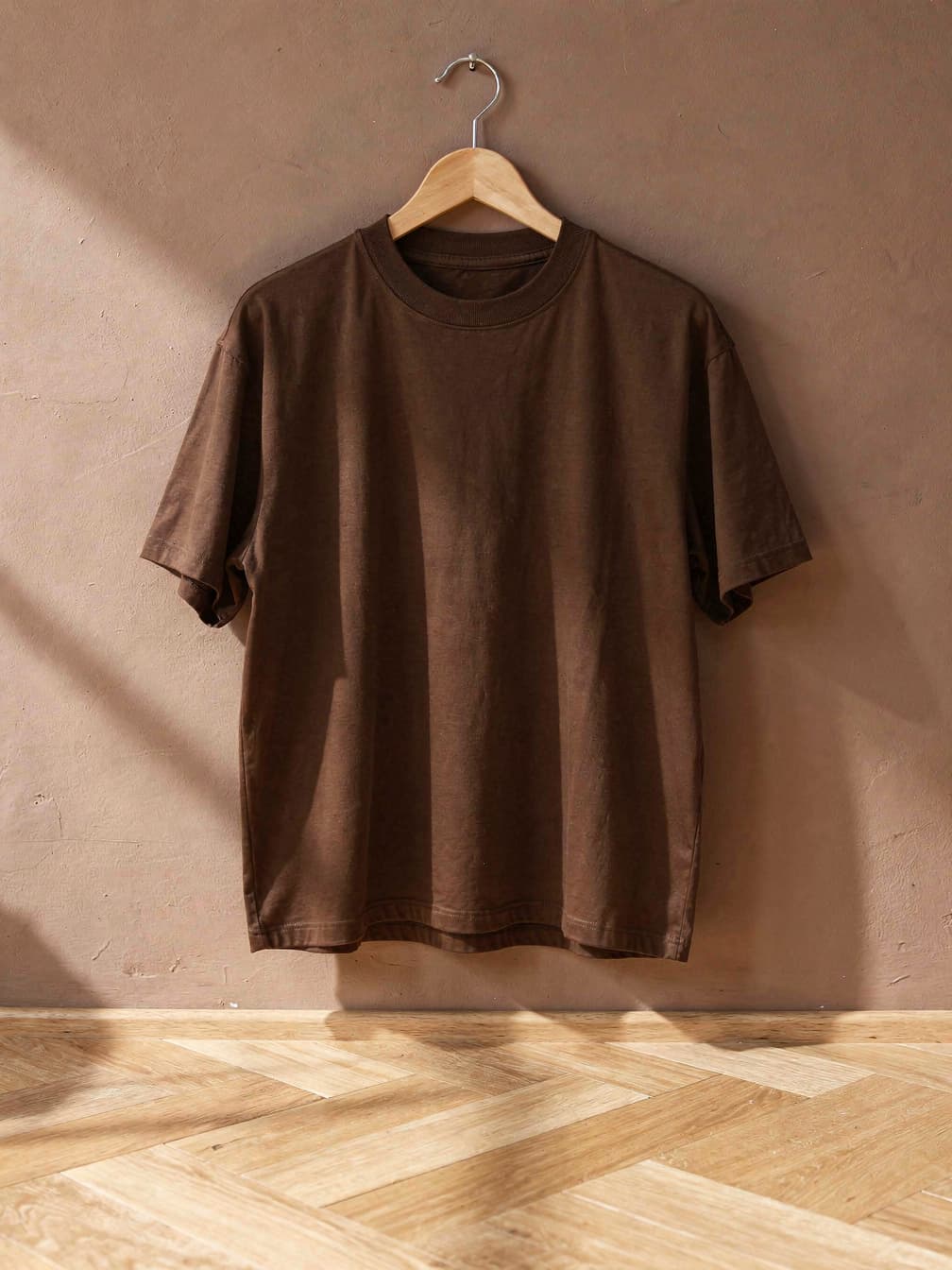 T-shirt épais Pierre – Marron