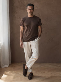 T-shirt épais Pierre – Marron