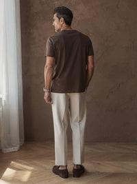 T-shirt épais Pierre – Marron