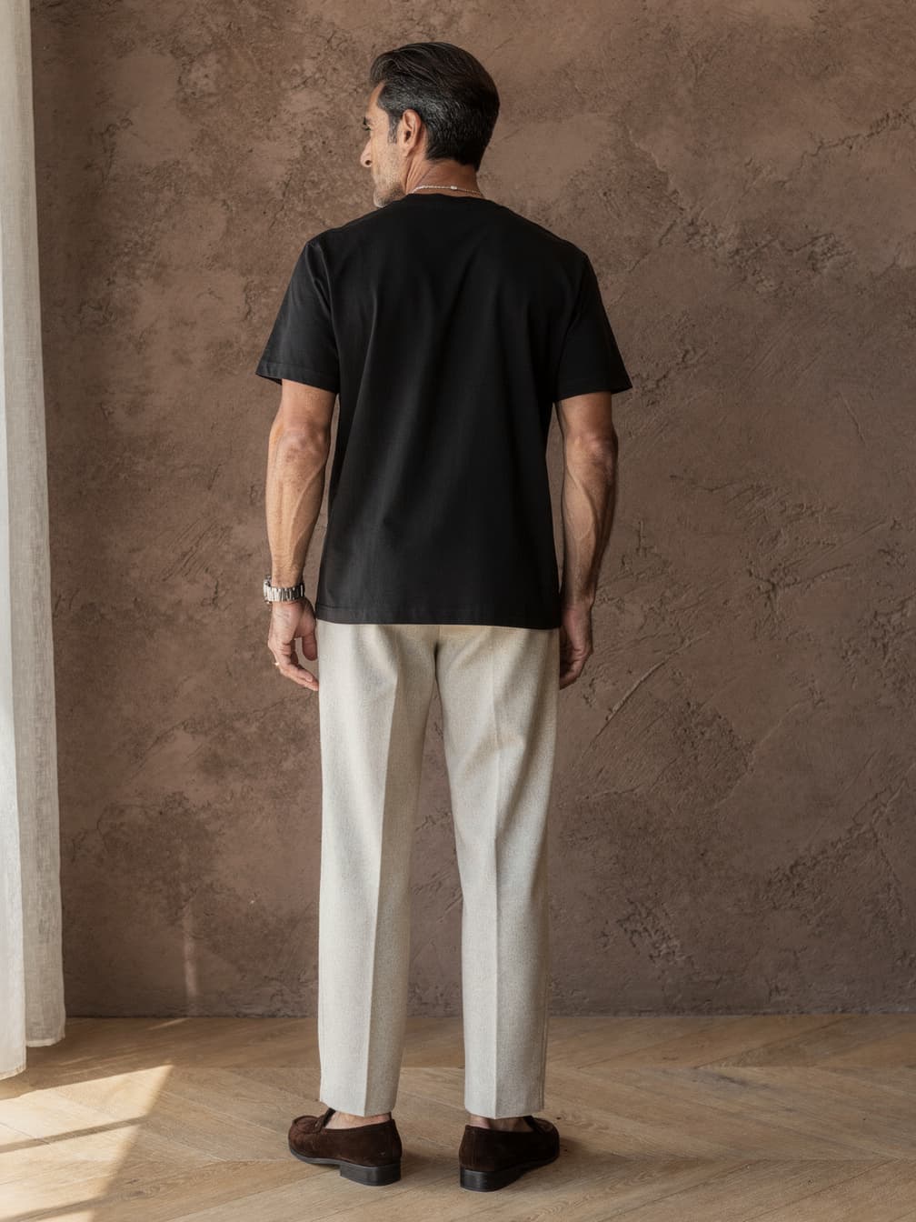 T-shirt épais Pierre – Noir