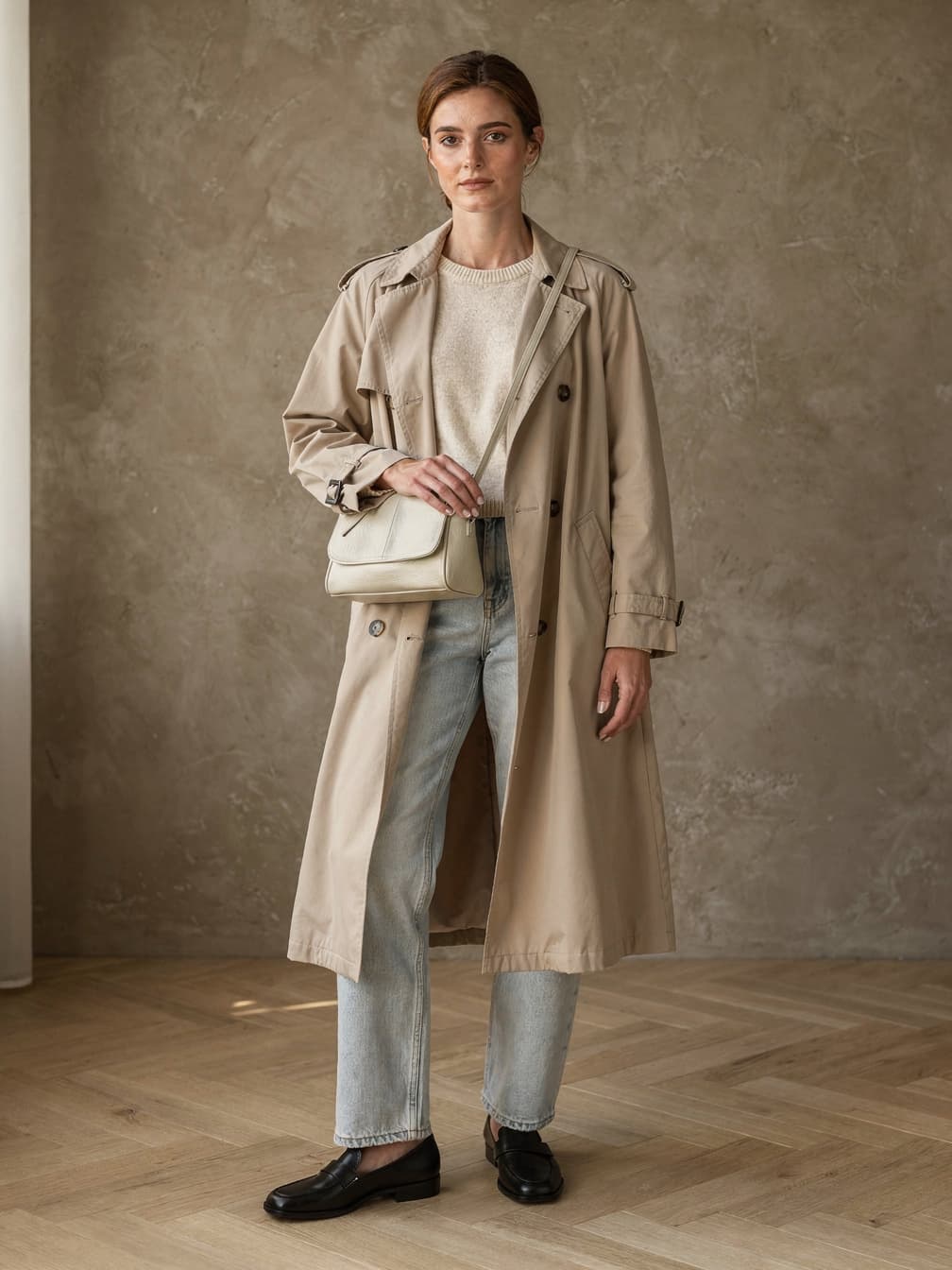 Sac bandoulière Quitterie – Beige