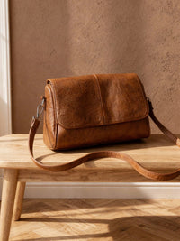 Sac bandoulière Quitterie – Marron