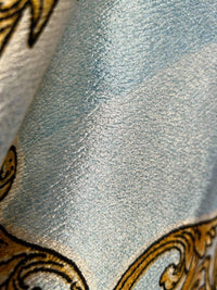 Carré imprimé Rose – Bleu