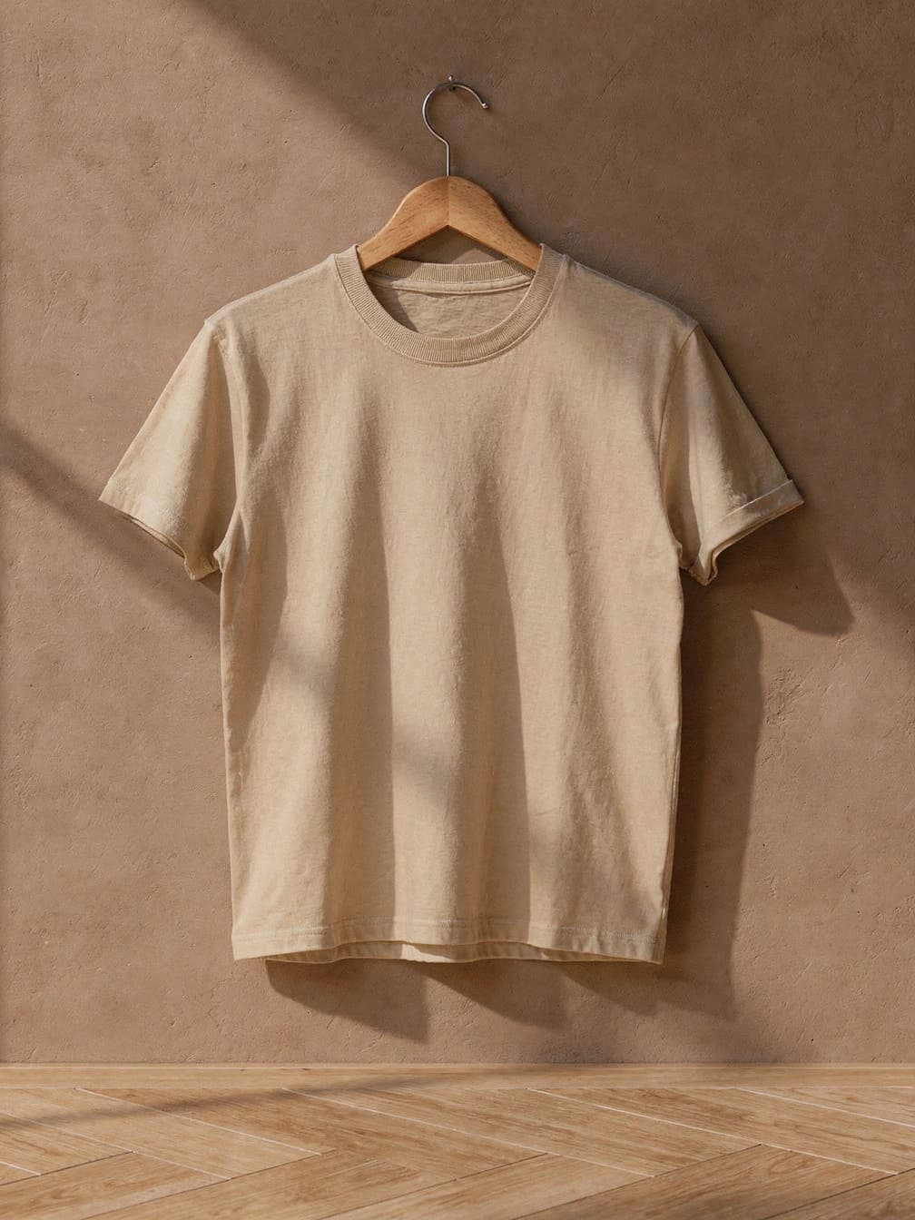 T-shirt uni Simon – Beige