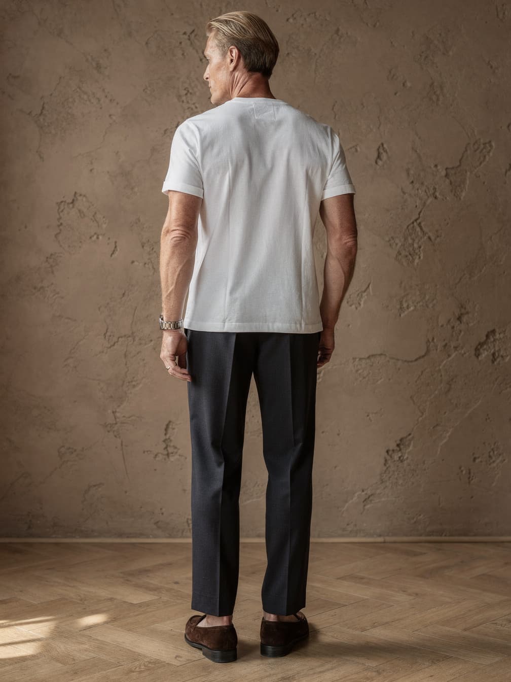 T-shirt uni Simon – Blanc
