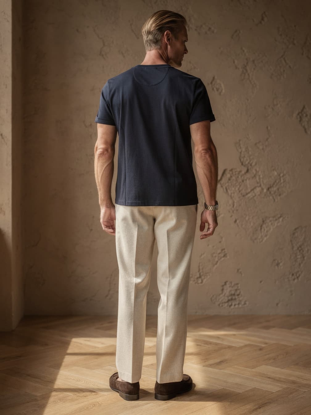 T-shirt uni Simon – Marine