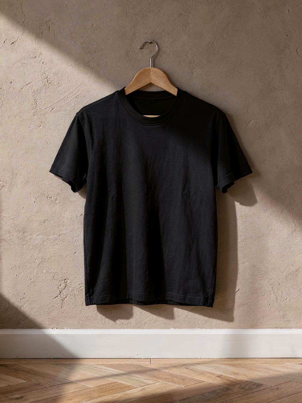 T-shirt uni Simon – Noir