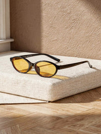 Lunettes de soleil ovales Sixtine – Jaune
