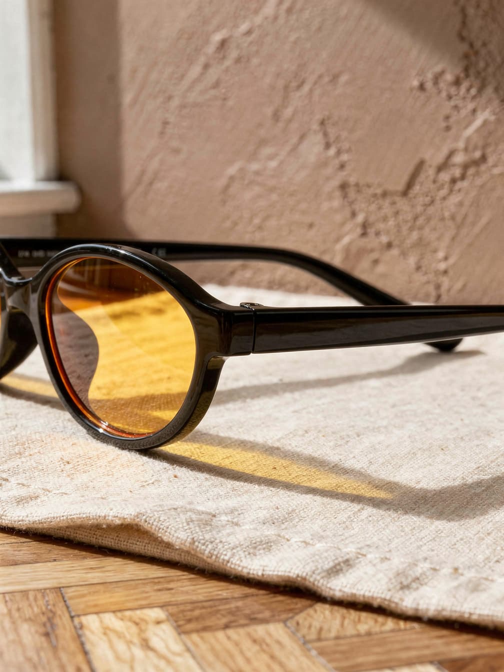 Lunettes de soleil ovales Sixtine – Jaune