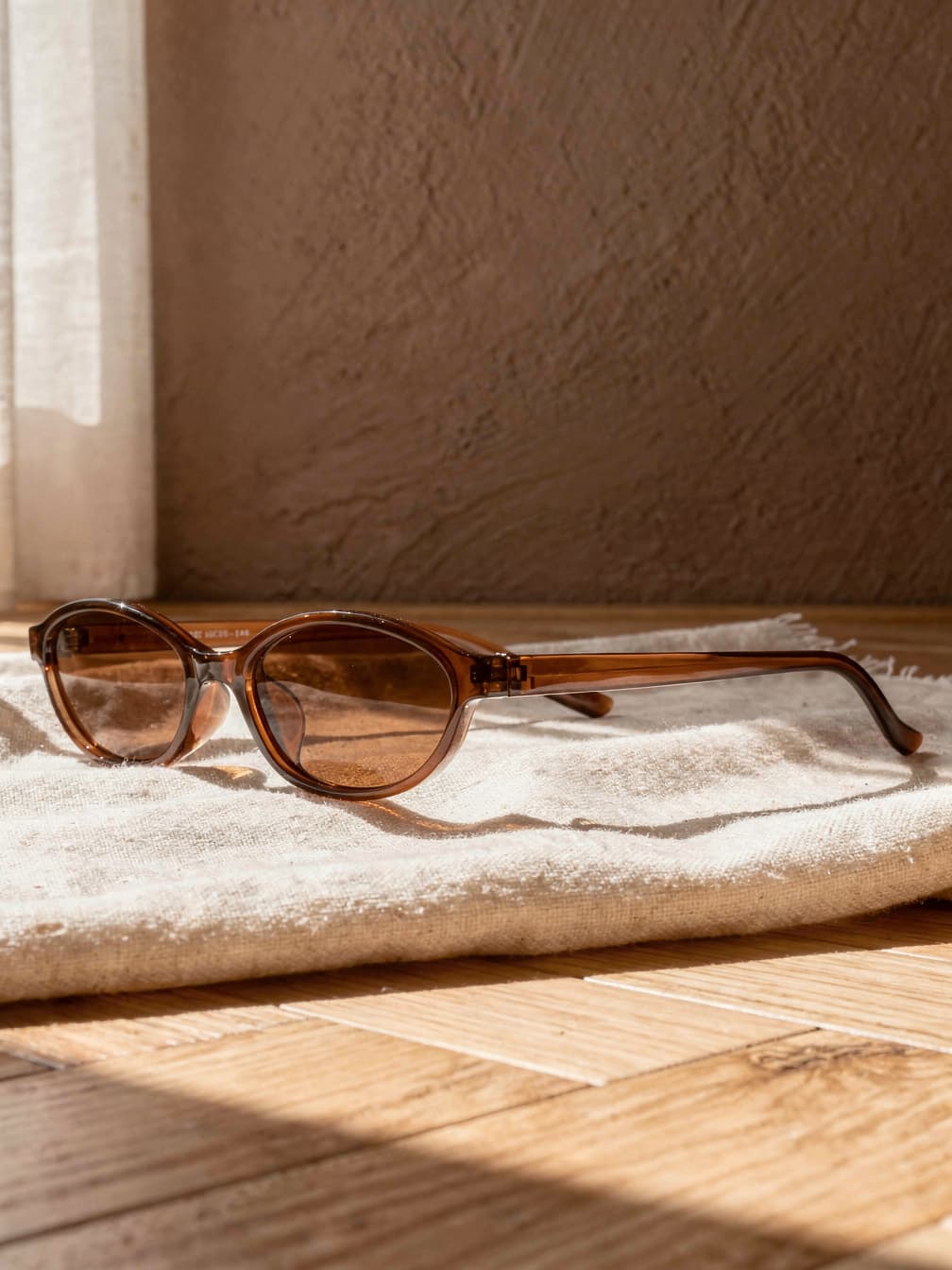 Lunettes de soleil ovales Sixtine – Marron