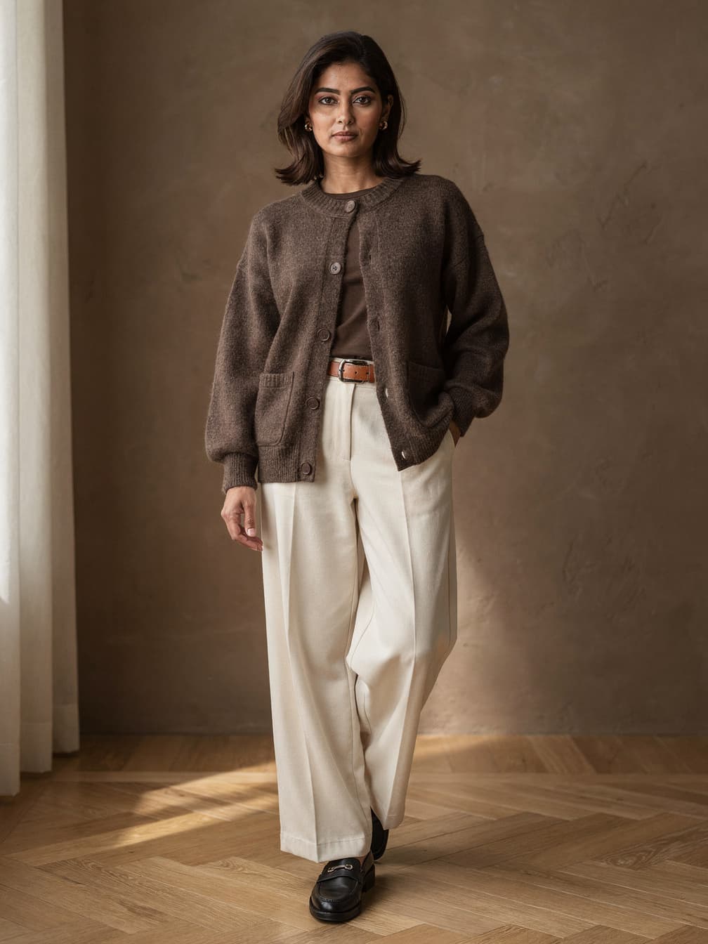 Cardigan Thaïs – Marron