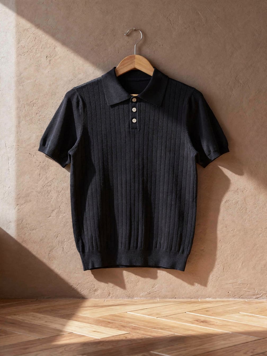 Polo en maille fine Tristan – Marine