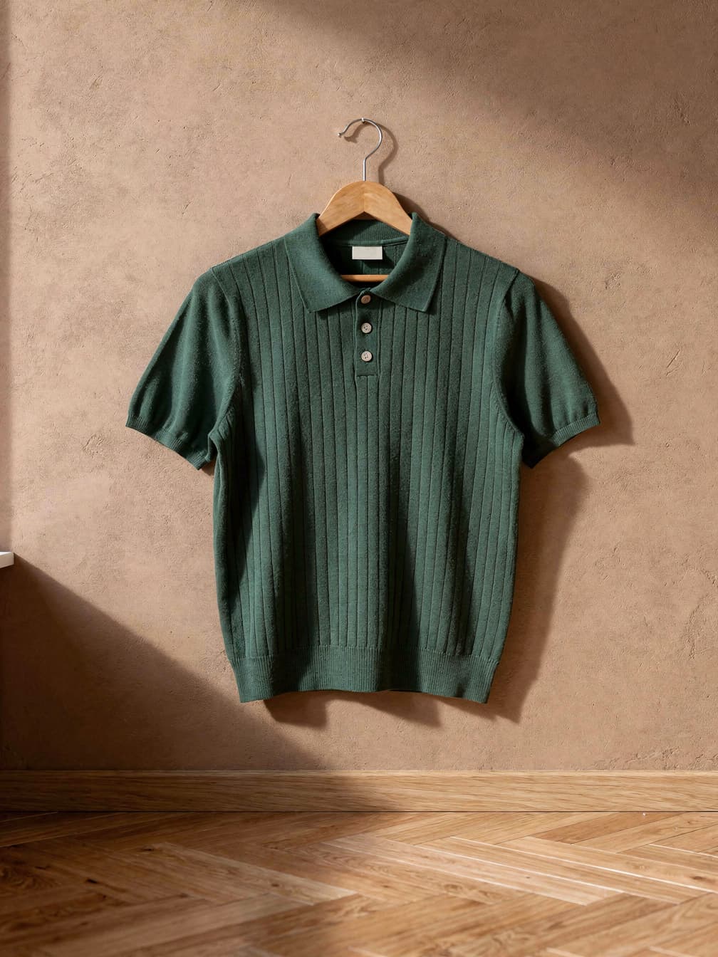 Polo en maille fine Tristan – Vert